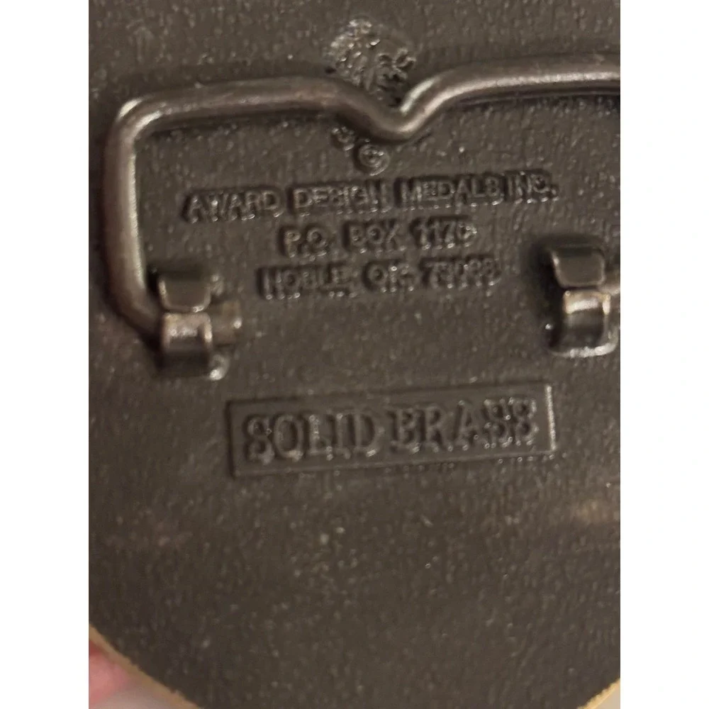 Vintage B&B Super Drug 30‎ Years Williston ND Belt Buckle 1967-1997 Pharmacy